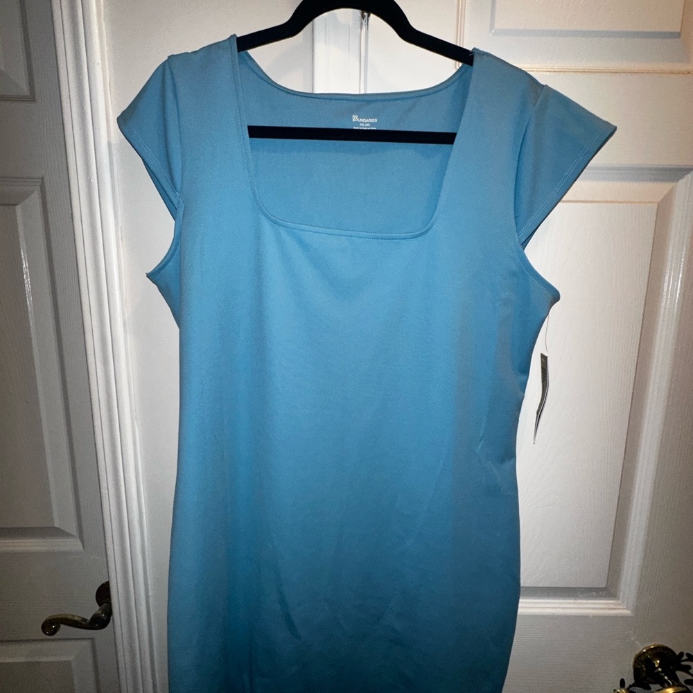 No Boundaries Blue Mini Dress